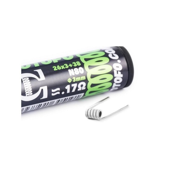 Pack de 10 Coils Tri Core Fused Clapton Ni80 (26x3+38) Wotofo