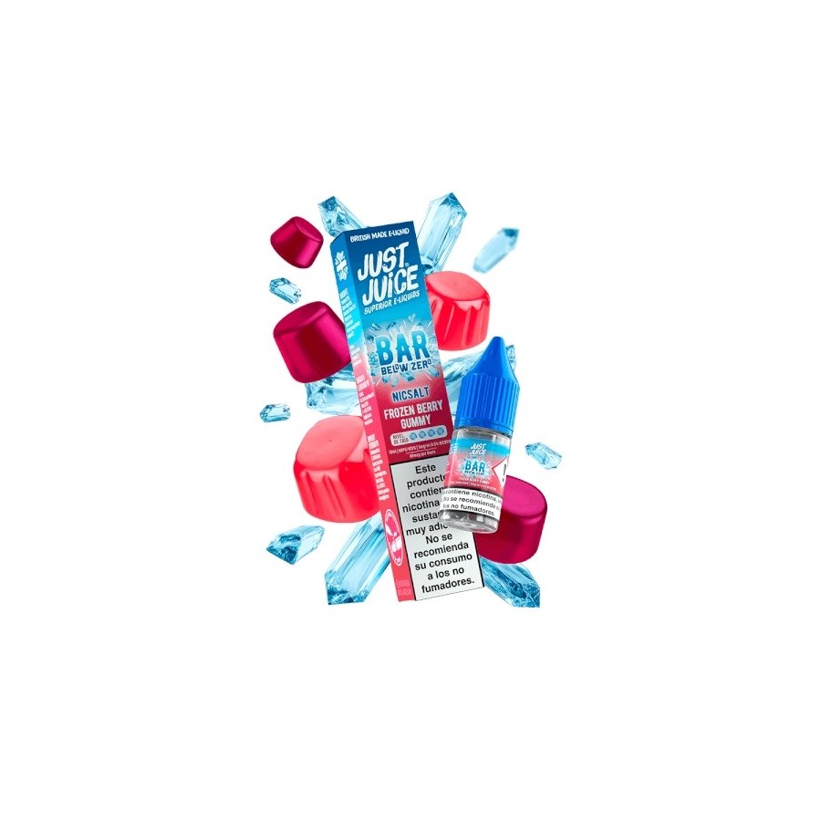 BELOW ZERO SALTS FROZEN BERRY GUMMY 10MG JUST JUICE