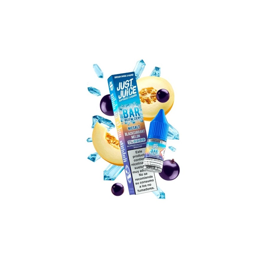 BELOW ZERO SALTS FROZEN BLACKCURRANT MELON 10MG JUST JUICE